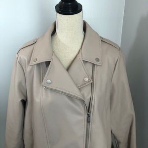 Faux Leather Marks & Spencer Moto Jacket